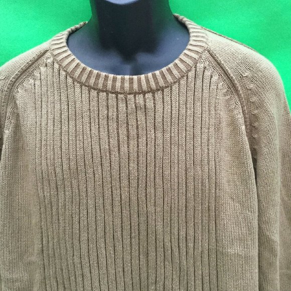Columbia men's 100% cotton brown color Crewneck sweater SIZE--L - Picture 3 of 4